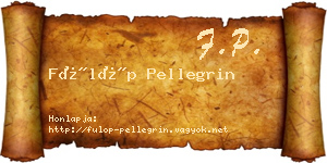 Fülöp Pellegrin névjegykártya